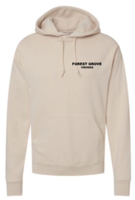 Forest Grove Essentials Hoodie Back Logo Viking Business FGHS